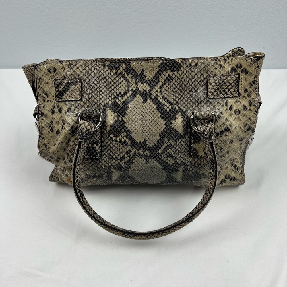 Michael Kors Hamilton Beige Python Snake Handbag - image 2